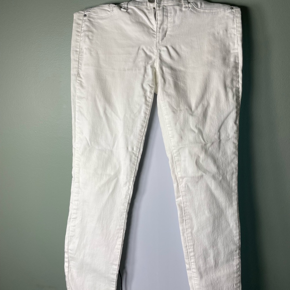 Jessica Simpson White Kiss Me Super Skinny Jeans